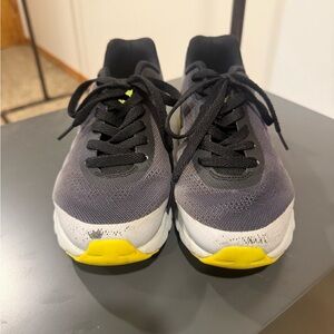 Nike Black and Neon Yellow Athletic Shoes